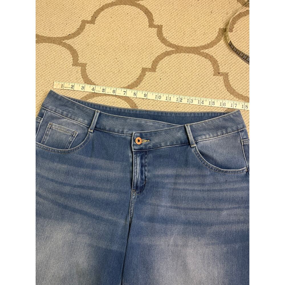 Halara Flex Asymmetric Low Rise Zipper Pockets Baggy Wide Leg, size large petite - Picture 5 of 13